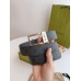 Gucci Rectangular Belt 35MM in Black GG Supreme Canvas