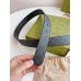 Gucci Rectangular Belt 35MM in Black GG Supreme Canvas