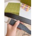 Gucci Rectangular Belt 35MM in Black GG Supreme Canvas
