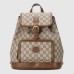 Gucci Interlocking G Backpack in Beige GG Supreme Canvas