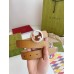 Gucci Blondie Belt 30MM in Beige Debossed GG Leather