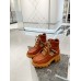 Gucci Brown Leather Ankle Boots With Interlocking G