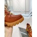 Gucci Brown Leather Ankle Boots With Interlocking G