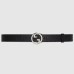 Gucci Blondie Belt 30MM in Black Debossed GG Leather