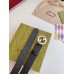 Gucci Blondie Belt 30MM in Black Debossed GG Leather