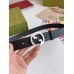 Gucci Blondie Belt 30MM in Black Debossed GG Leather