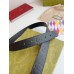 Gucci Blondie Belt 30MM in Black Debossed GG Leather