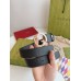 Gucci Blondie Belt 30MM in Black Debossed GG Leather