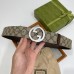 Gucci Blondie Belt 30MM in Beige GG Supreme Canvas