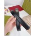 Gucci GG Buckle Belt 30MM in Black Leather