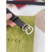 Gucci GG Buckle Belt 30MM in Black Leather