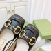 Gucci Ballet Flats in Black Leather with Horsebit