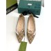 Gucci Ballet Flats in GG Canvas with GUCCI Metal