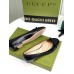 Gucci Ballet Flats in Black Leather with Stitched Interlocking G