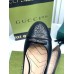 Gucci Ballet Flats in Black Leather with Stitched Interlocking G
