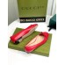 Gucci Ballet Flats in Red Leather with Stitched Interlocking G