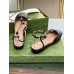 Gucci T-strap Ballet Flats in Black Patent Calfskin