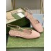 Gucci T-strap Ballet Flats in Light Pink Patent Calfskin