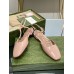 Gucci T-strap Ballet Flats in Light Pink Patent Calfskin