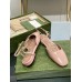 Gucci T-strap Ballet Flats in Light Pink Patent Calfskin