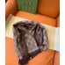 Gucci Double GG Jacquard Wool Scarf in Beige and Brown