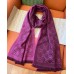 Gucci Double GG Jacquard Wool Scarf in Magenta and Bordeaux