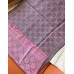 Gucci Double GG Jacquard Wool Scarf in Graphite and Pink