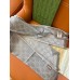 Gucci Double GG Jacquard Wool Scarf in Silver and Grey