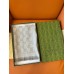 Gucci Double GG Jacquard Wool Scarf in Silver and Grey