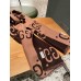 Gucci GG Jacquard Wool Silk Scarf in Brown and Beige