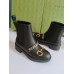 Gucci Chelsea Boots in Black Leather with Chain