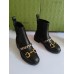 Gucci Chelsea Boots in Black Leather with Chain