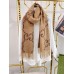 Gucci GG Cashmere Jacquard Scarf in Beige and Brown