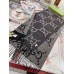Gucci GG Cashmere Jacquard Scarf in Grey and Black