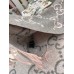 Gucci GG Cashmere Jacquard Scarf in Grey and Pink