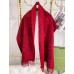 Gucci GG Cashmere Jacquard Scarf in Red and Bordeaux