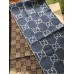 Gucci GG Jacquard Wool Scarf in Blue and Brown