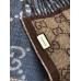 Gucci GG Jacquard Wool Scarf in Blue and Brown
