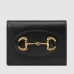 Gucci Horsebit 1955 Card Case Wallet in Black Calfskin