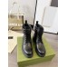 Gucci Ankle Boots in Black Leather with Double G