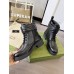 Gucci Ankle Boots in Black Leather with Double G