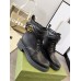Gucci Ankle Boots in Black Leather with Double G
