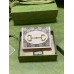 Gucci Horsebit 1955 Card Case Wallet in GG Supreme with White Leaher
