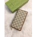 Gucci Horsebit 1955 Zip Around Wallet in GG Supreme with Brown Leaher