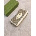 Gucci Horsebit 1955 Zip Around Wallet in GG Supreme with White Leaher