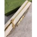 Gucci Horsebit 1955 Zip Around Wallet in GG Supreme with White Leaher