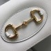 Gucci Horsebit 1955 Chain Wallet in White Calfskin