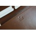 Gucci Horsebit 1955 Chain Wallet in GG Supreme with Brown Leather