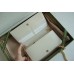 Gucci Horsebit 1955 Chain Wallet in GG Supreme with White Leather