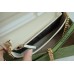 Gucci Horsebit 1955 Chain Wallet in GG Supreme with White Leather